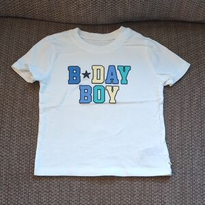 GAP Kids White 'B-Day Boy' Tee